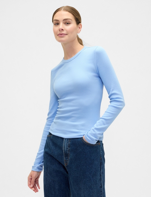 Essential Ribbed Crewneck T-Shirt