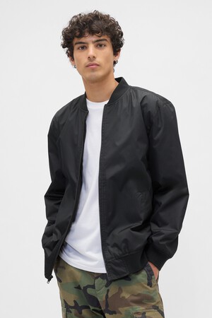 100% Recycled Relaxed Ripstop Bomber Jacket