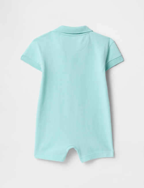 Baby Pique Polo Shorty One-Piece