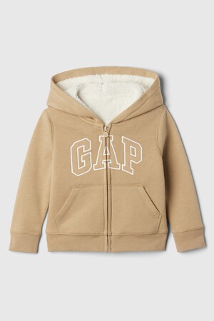 babyGap Logo Sherpa-Lined Zip Hoodie