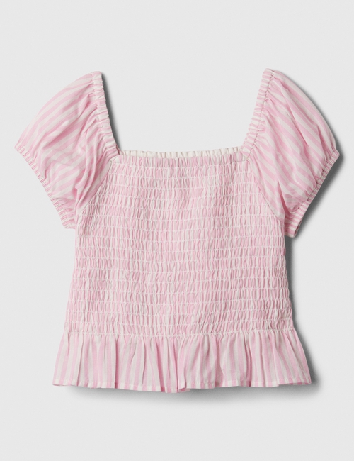 Kids Smocked Puff Sleeve Top