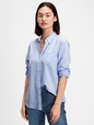 Fitted Boyfriend Shirt in Oxford