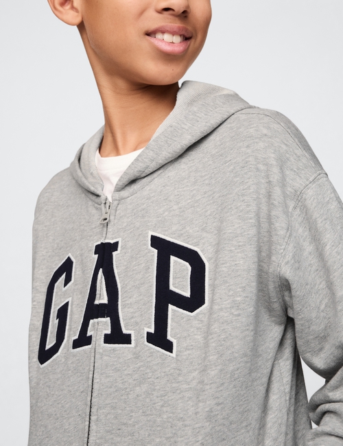 Kids Relaxed Gap Logo Zip Hoodie