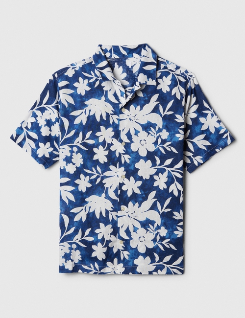 Linen-Blend Vacay Shirt in Standard Fit