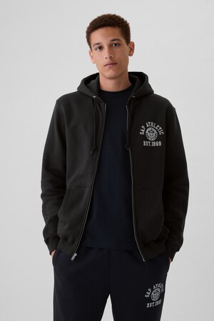 Vintage Soft Athletic Logo Zip Hoodie