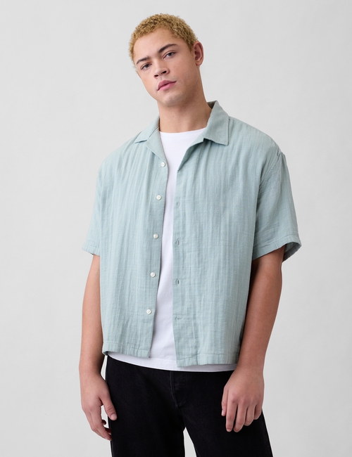 Boxy Gauze Vacay Shirt