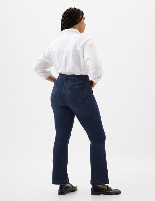 Mid Rise Baby Boot Jeans