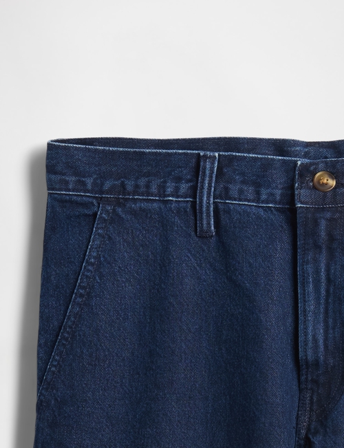 STRAIGHT FIT DARK WASH TROUSER