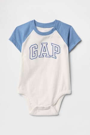 Baby Gap Logo Raglan Bodysuit