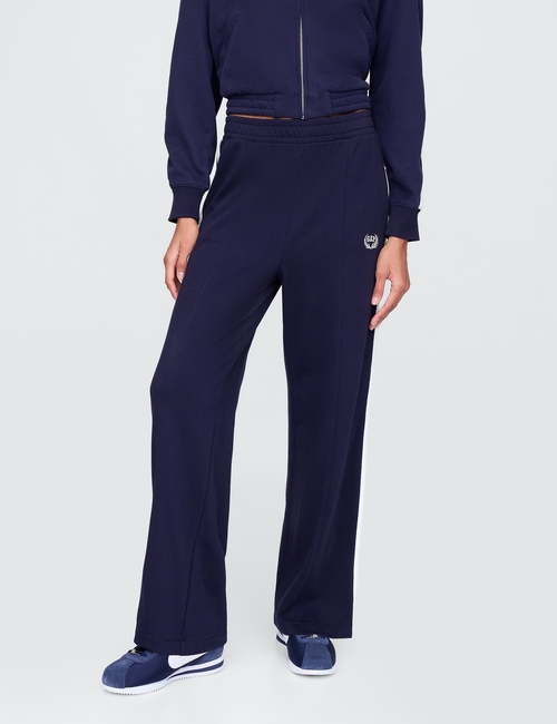 Vintage Soft Wide-Leg Logo Track Pants