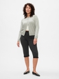 High Rise Ponte Capris