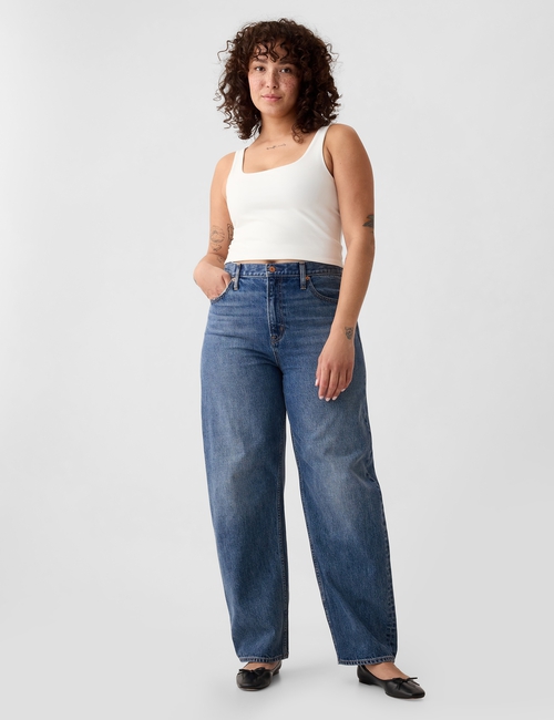 High Rise Barrel Jeans