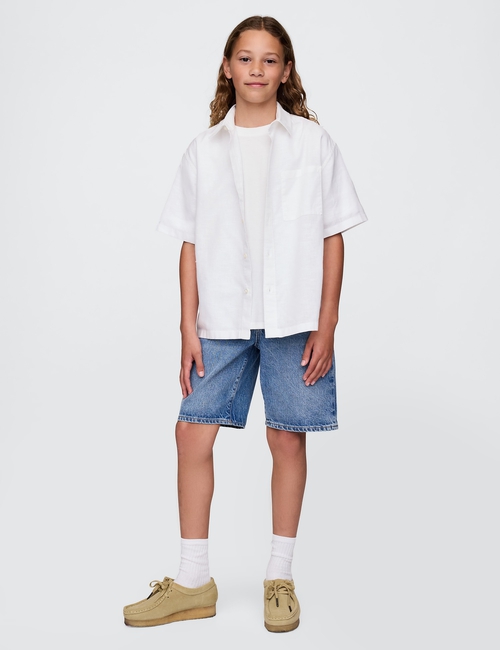 Kids Linen-Cotton Relaxed Shirt