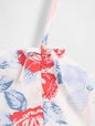 Kids Bow-Strap Peplum Top