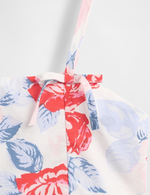 Kids Bow-Strap Peplum Top