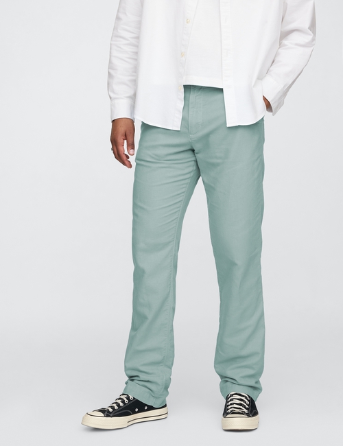 Linen-Cotton Khakis