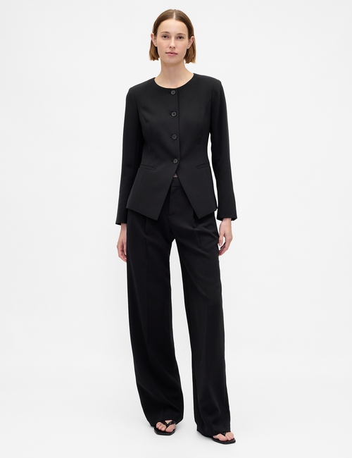 Collarless Blazer