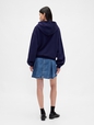 GAP X SL PLEATED DENIM KNEE LENGTH SKIRT