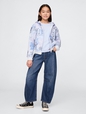 Kids Relaxed Print Gap Logo Zip Hoodie