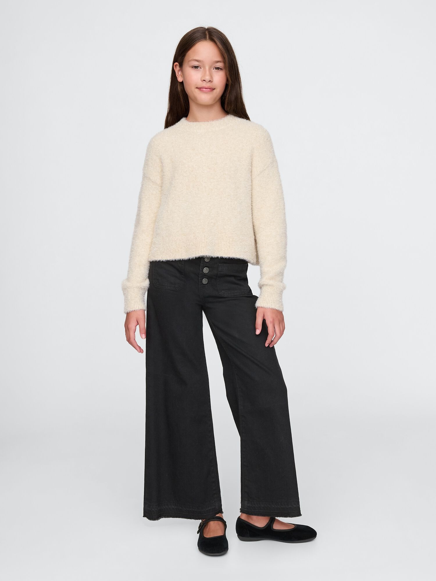 Fuzzy sweater for kids top