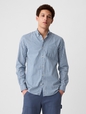 Stretch Poplin Shirt in Slim Fit