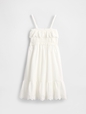 Kids Smocked Ruffle Midi Dress