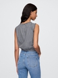 Gap × DÔEN Gingham Cropped Tank Top
