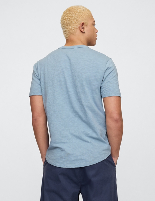 Lived-In Curved Hem Crewneck T-Shirt