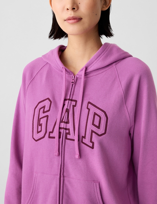 Relaxed Gap Logo Zip Hoodie