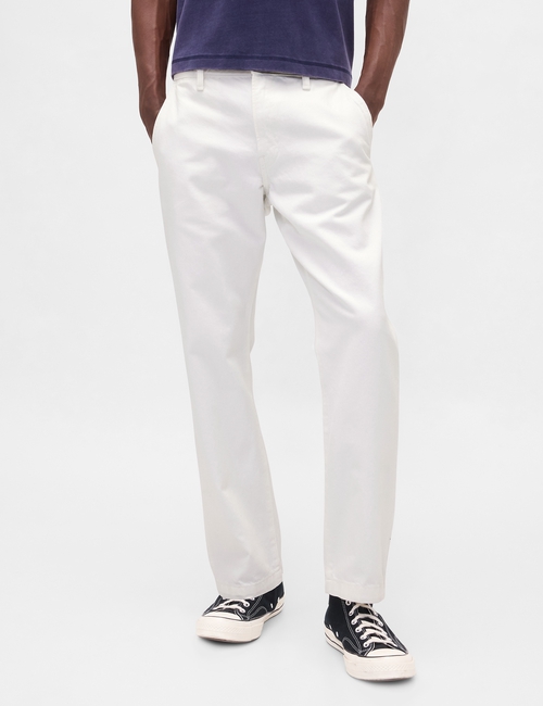STRAIGHT FIT WHITE TROUSER