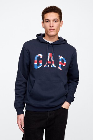 V-UK FLAG LOGO HOODIE