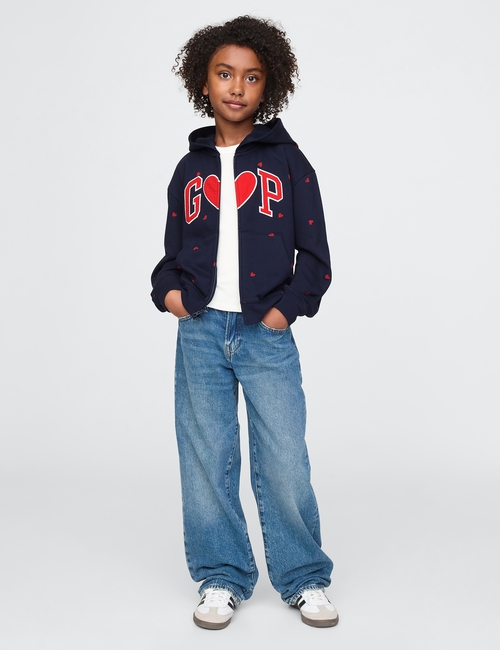 Kids Relaxed Logo Zip Hoodie