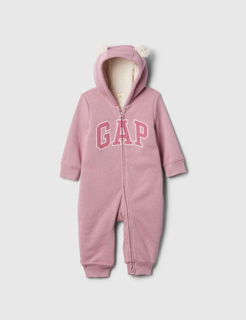 Baby Gap Logo Sherpa-Lined One-Piece