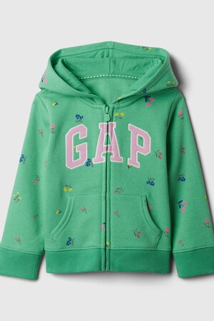 babyGap Logo Print Zip Hoodie