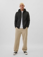 Gap Logo Sherpa-Lined Zip Hoodie