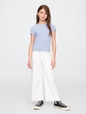 Kids High Rise Stride Wide-Leg Ankle Jeans