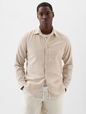 Linen-Blend Shirt in Standard Fit