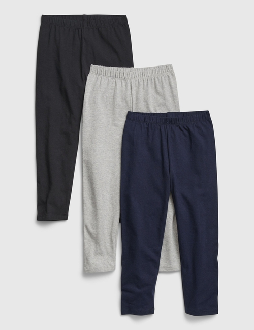 Kids Cotton Capri Leggings (3-Pack)