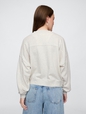 Vintage Soft French Terry Wedge V-Neck Sweatshirt