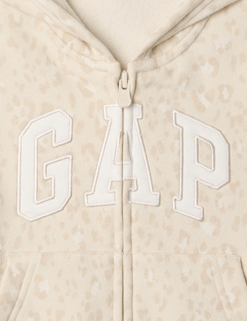 babyGap Relaxed Print Logo Zip Hoodie