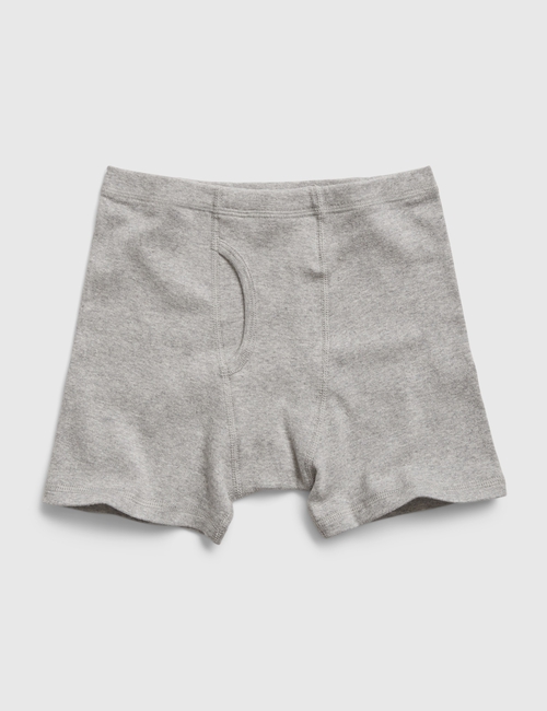 Kids Organic Cotton Solid Boxer Briefs (4-Pack)