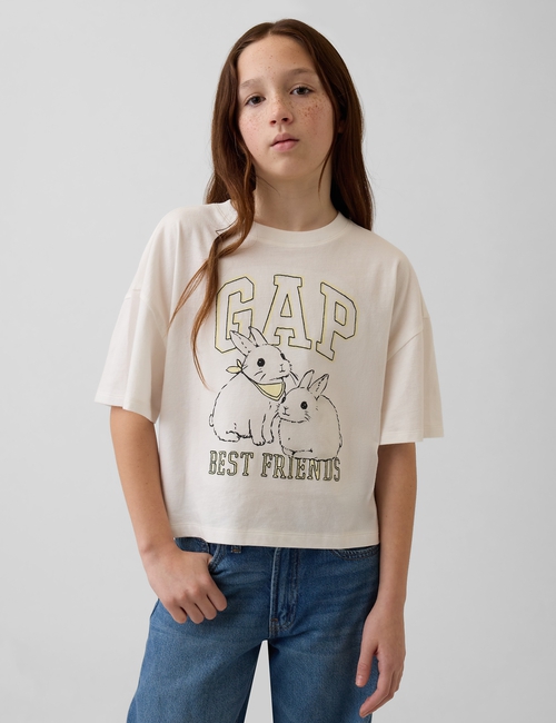 Kids Oversized Graphic Logo T-Shirt