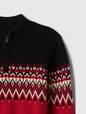 Kids Fair Isle Half-Zip Pullover Sweater