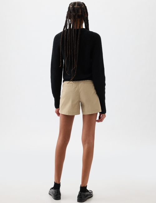 5" Mid Rise Downtown Khaki Shorts