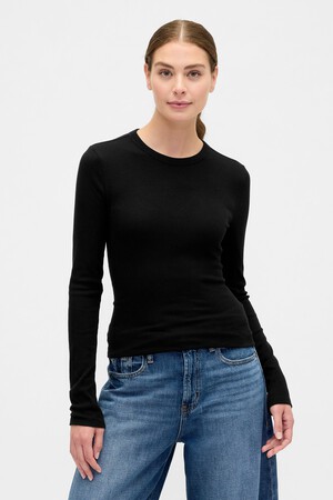 Essential Ribbed Crewneck T-Shirt