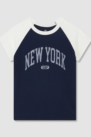 Kids Gap New York Logo Raglan T-Shirt