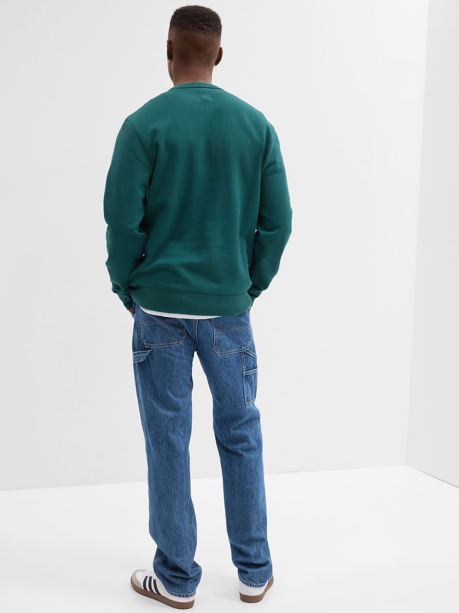 Gap logo fleece crewneck sweatshirt new arrivals