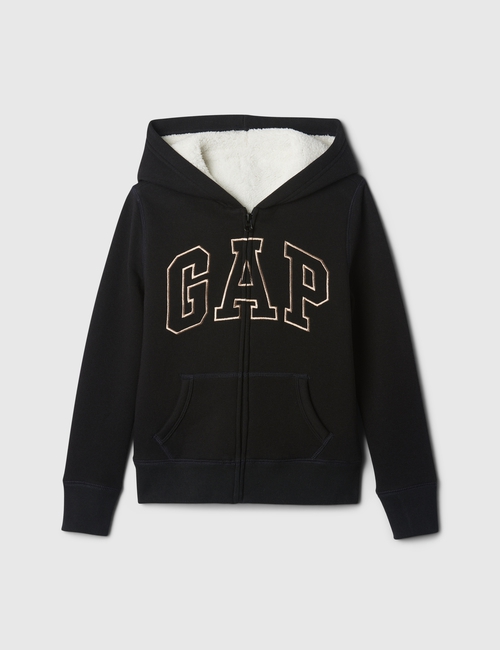 Kids Gap Logo Sherpa-Lined Zip Hoodie