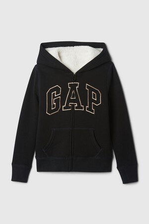 Kids Gap Logo Sherpa-Lined Zip Hoodie