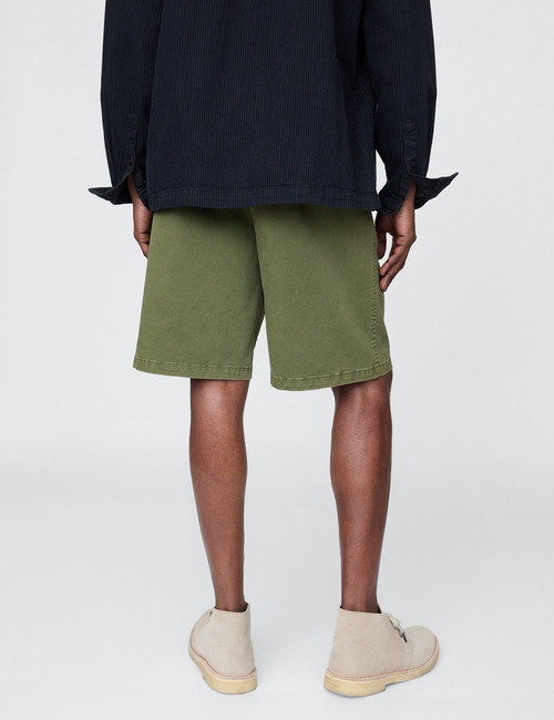 Pleated Khaki Shorts